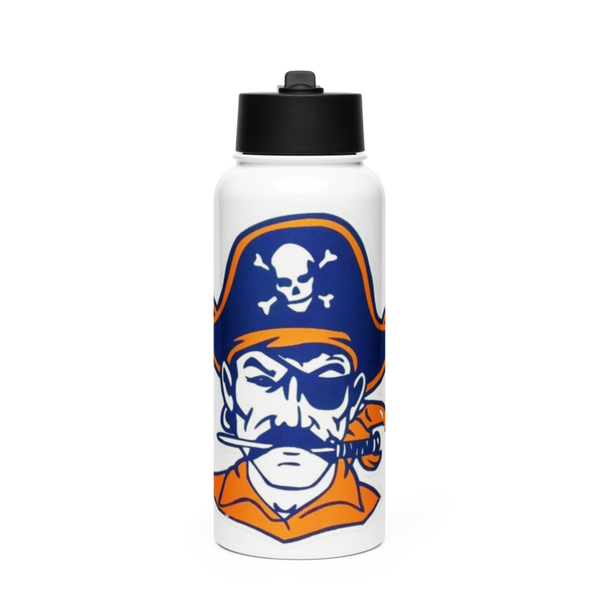 BYHS Lady Bucs Softball 74007359 Stainless Steel Water Bottle with a Straw Lid