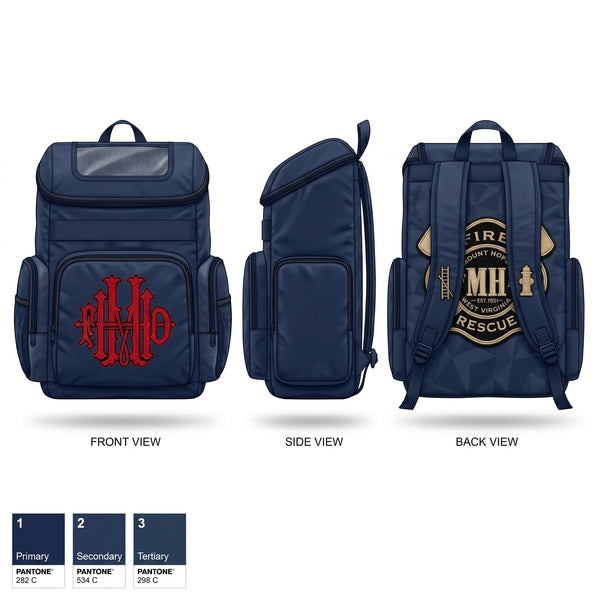 Gear Bag, Mount Hope Fire Department, Fire Department, Teamtime, Team time, sublimation, custom sports apparel, team uniforms, spirit wear, spiritwear, sports uniforms, custom shirts, team store, custom team store, fundraiser sports, apparel fundraiser