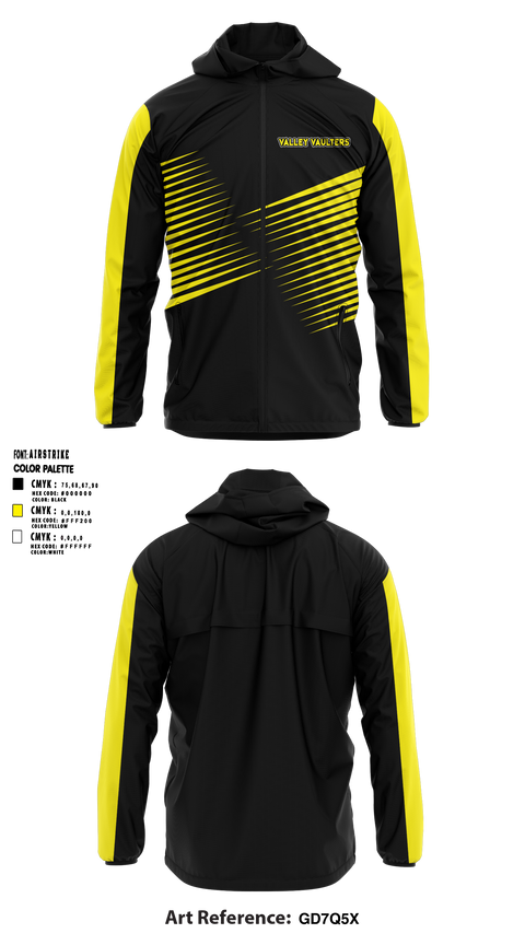 Windbreaker, Valley Vaulters, Track & Field, Teamtime, Team time, sublimation, custom sports apparel, team uniforms, spirit wear, spiritwear, sports uniforms, custom shirts, team store, custom team store, fundraiser sports, apparel fundraiser
