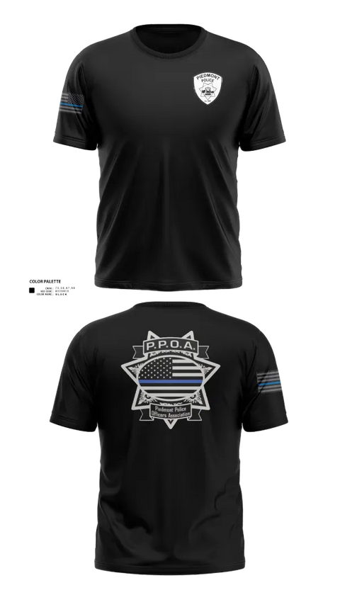 Old School Cotton Feel Shirt, Piedmont Police, Police, Teamtime, Team time, sublimation, custom sports apparel, team uniforms, spirit wear, spiritwear, sports uniforms, custom shirts, team store, custom team store, fundraiser sports, apparel fundraiser