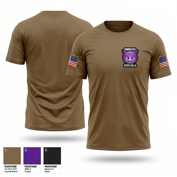 Short Sleeve Performance Shirt, Demon PLT, Army, Teamtime, Team time, sublimation, custom sports apparel, team uniforms, spirit wear, spiritwear, sports uniforms, custom shirts, team store, custom team store, fundraiser sports, apparel fundraiser