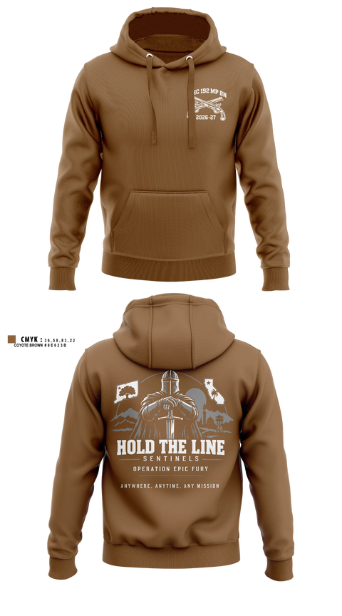 Hoodie, 192nd MP BN, Army, Teamtime, Team time, sublimation, custom sports apparel, team uniforms, spirit wear, spiritwear, sports uniforms, custom shirts, team store, custom team store, fundraiser sports, apparel fundraiser
