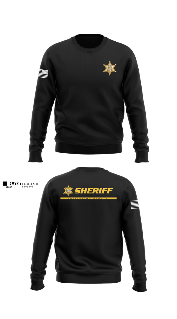 Crew Neck Sweatshirt, Darlington County Sheriffs Office, Police, Teamtime, Team time, sublimation, custom sports apparel, team uniforms, spirit wear, spiritwear, sports uniforms, custom shirts, team store, custom team store, fundraiser sports, apparel fundraiser