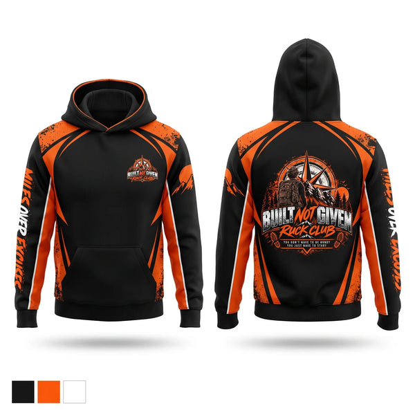 Hoodie, Built Not Given Ruck Club, Army, Teamtime, Team time, sublimation, custom sports apparel, team uniforms, spirit wear, spiritwear, sports uniforms, custom shirts, team store, custom team store, fundraiser sports, apparel fundraiser