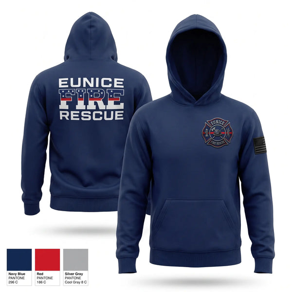 Hoodie, Eunice Fire Department, Fire Department, Teamtime, Team time, sublimation, custom sports apparel, team uniforms, spirit wear, spiritwear, sports uniforms, custom shirts, team store, custom team store, fundraiser sports, apparel fundraiser