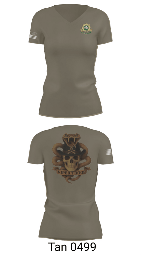 Womens Short Sleeve Vneck Shirt, 2CR, Army, Teamtime, Team time, sublimation, custom sports apparel, team uniforms, spirit wear, spiritwear, sports uniforms, custom shirts, team store, custom team store, fundraiser sports, apparel fundraiser