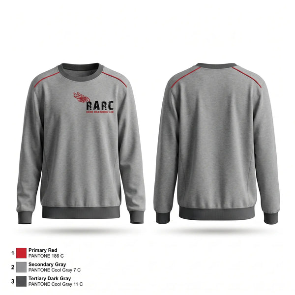 Crew Neck Sweatshirt, Racine Area Running Club, Spirit Store, Teamtime, Team time, sublimation, custom sports apparel, team uniforms, spirit wear, spiritwear, sports uniforms, custom shirts, team store, custom team store, fundraiser sports, apparel fundraiser