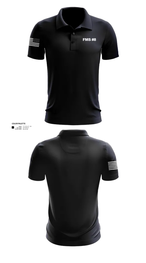 Short Sleeve Performance Polo, FMS #8, , Teamtime, Team time, sublimation, custom sports apparel, team uniforms, spirit wear, spiritwear, sports uniforms, custom shirts, team store, custom team store, fundraiser sports, apparel fundraiser