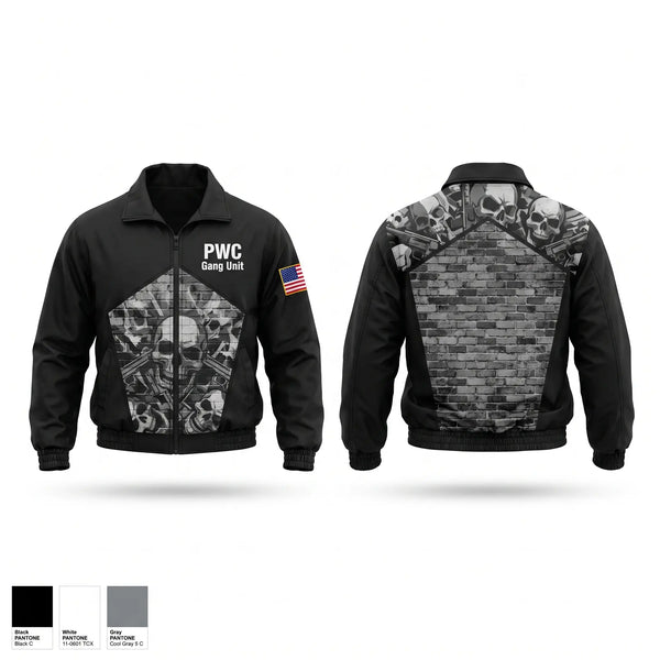 Windbreaker, PWC Gang Unit, Police, Teamtime, Team time, sublimation, custom sports apparel, team uniforms, spirit wear, spiritwear, sports uniforms, custom shirts, team store, custom team store, fundraiser sports, apparel fundraiser