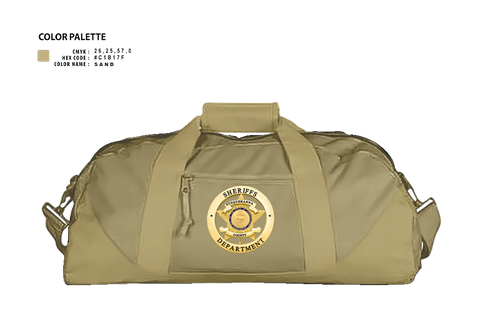 Duffle Bag, Susquehanna County Sheriff, Police, Teamtime, Team time, sublimation, custom sports apparel, team uniforms, spirit wear, spiritwear, sports uniforms, custom shirts, team store, custom team store, fundraiser sports, apparel fundraiser