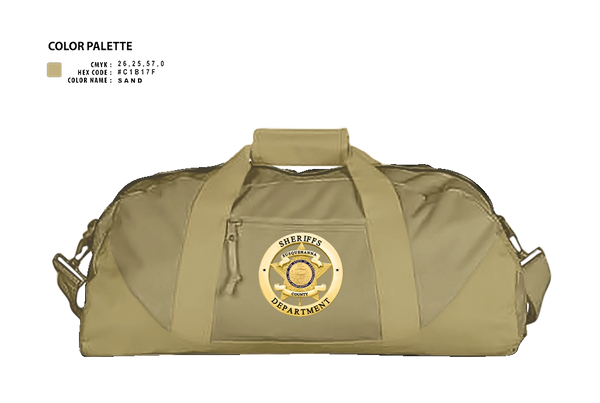 Duffle Bag, Susquehanna County Sheriff, Police, Teamtime, Team time, sublimation, custom sports apparel, team uniforms, spirit wear, spiritwear, sports uniforms, custom shirts, team store, custom team store, fundraiser sports, apparel fundraiser