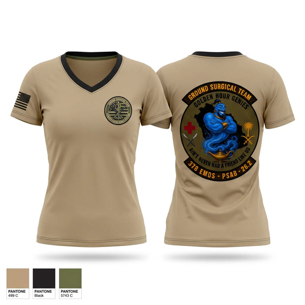 Womens Short Sleeve Vneck Shirt, 111th Ground Surgical Team, Air Force, Teamtime, Team time, sublimation, custom sports apparel, team uniforms, spirit wear, spiritwear, sports uniforms, custom shirts, team store, custom team store, fundraiser sports, apparel fundraiser