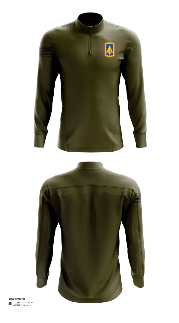 Quarter Zip Jacket, 108th Air Defense Artillery Brigade, Army, Teamtime, Team time, sublimation, custom sports apparel, team uniforms, spirit wear, spiritwear, sports uniforms, custom shirts, team store, custom team store, fundraiser sports, apparel fundraiser
