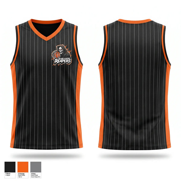 Mens Basketball Jersey, IE Reapers, Men's Basketball, Teamtime, Team time, sublimation, custom sports apparel, team uniforms, spirit wear, spiritwear, sports uniforms, custom shirts, team store, custom team store, fundraiser sports, apparel fundraiser