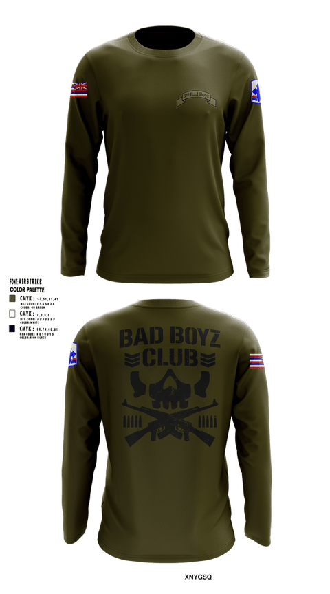 Long Sleeve Performance Shirt, 1-299 Bad Boyz Bullet Club, Men's BasketballArmy, Teamtime, Team time, sublimation, custom sports apparel, team uniforms, spirit wear, spiritwear, sports uniforms, custom shirts, team store, custom team store, fundraiser sports, apparel fundraiser