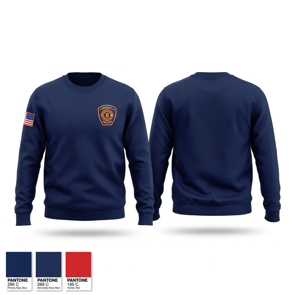 Crew Neck Sweatshirt, Thompsonville Fire & EMS, Fire Department, Teamtime, Team time, sublimation, custom sports apparel, team uniforms, spirit wear, spiritwear, sports uniforms, custom shirts, team store, custom team store, fundraiser sports, apparel fundraiser
