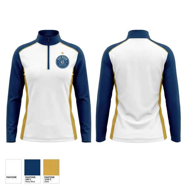 Quarter Zip Jacket, Top Dogs, Men's Soccer, Teamtime, Team time, sublimation, custom sports apparel, team uniforms, spirit wear, spiritwear, sports uniforms, custom shirts, team store, custom team store, fundraiser sports, apparel fundraiser