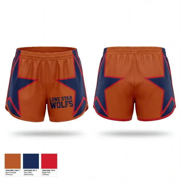 Womens Shorts, LoneStar Wolfs, Softball, Teamtime, Team time, sublimation, custom sports apparel, team uniforms, spirit wear, spiritwear, sports uniforms, custom shirts, team store, custom team store, fundraiser sports, apparel fundraiser
