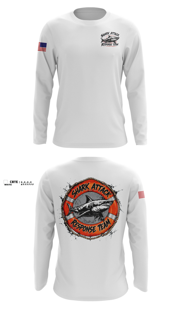 Long Sleeve Performance Shirt, Shark Attack Response Team, , Teamtime, Team time, sublimation, custom sports apparel, team uniforms, spirit wear, spiritwear, sports uniforms, custom shirts, team store, custom team store, fundraiser sports, apparel fundraiser