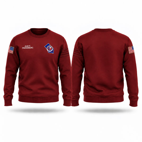 Crew Neck Sweatshirt, JCHD EMS, EMS/EMT, Teamtime, Team time, sublimation, custom sports apparel, team uniforms, spirit wear, spiritwear, sports uniforms, custom shirts, team store, custom team store, fundraiser sports, apparel fundraiser
