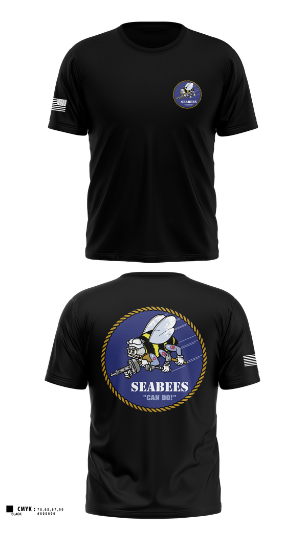 Short Sleeve Performance Shirt, Seabees, , Teamtime, Team time, sublimation, custom sports apparel, team uniforms, spirit wear, spiritwear, sports uniforms, custom shirts, team store, custom team store, fundraiser sports, apparel fundraiser
