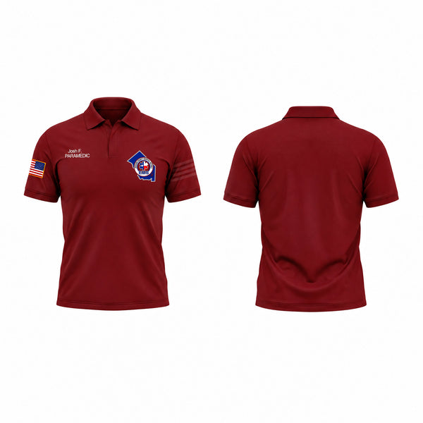Short Sleeve Performance Polo, JCHD EMS, EMS/EMT, Teamtime, Team time, sublimation, custom sports apparel, team uniforms, spirit wear, spiritwear, sports uniforms, custom shirts, team store, custom team store, fundraiser sports, apparel fundraiser