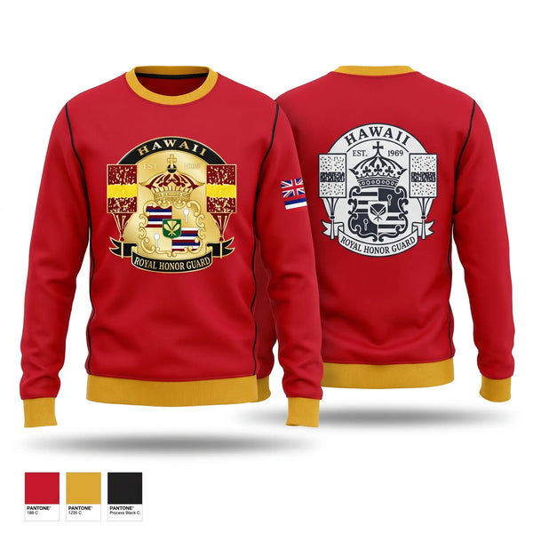 Crew Neck Sweatshirt, Hawaii Royal Honor Guard, , Teamtime, Team time, sublimation, custom sports apparel, team uniforms, spirit wear, spiritwear, sports uniforms, custom shirts, team store, custom team store, fundraiser sports, apparel fundraiser