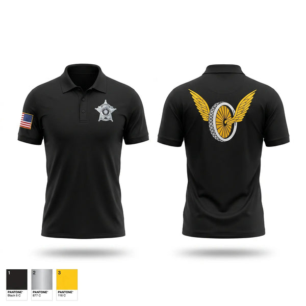 Short Sleeve Performance Polo, MCSO MOTORS, Police, Teamtime, Team time, sublimation, custom sports apparel, team uniforms, spirit wear, spiritwear, sports uniforms, custom shirts, team store, custom team store, fundraiser sports, apparel fundraiser