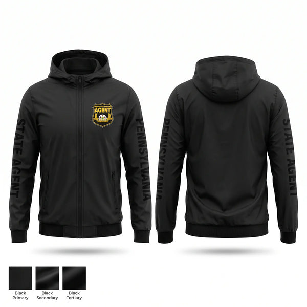 Windbreaker, Pennsylvania state agent, , Teamtime, Team time, sublimation, custom sports apparel, team uniforms, spirit wear, spiritwear, sports uniforms, custom shirts, team store, custom team store, fundraiser sports, apparel fundraiser