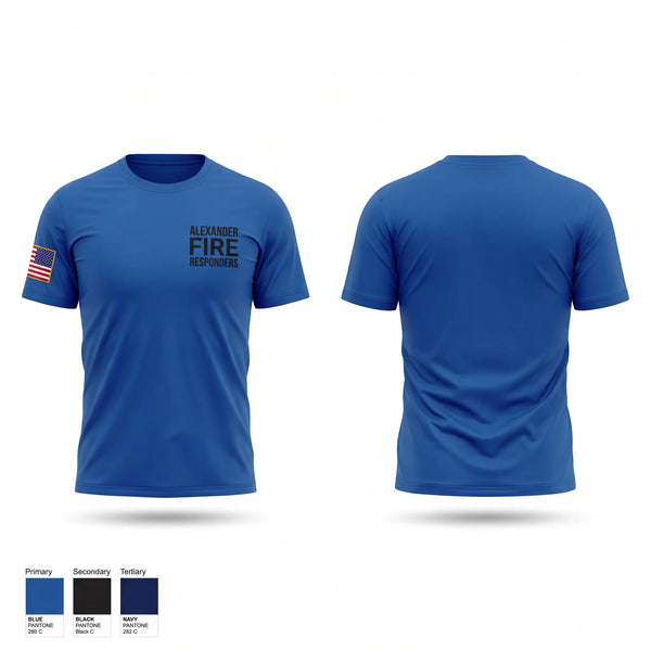 Short Sleeve Performance Shirt, ALEXANDER FIRE RESPONDERS, EMS/EMT, Teamtime, Team time, sublimation, custom sports apparel, team uniforms, spirit wear, spiritwear, sports uniforms, custom shirts, team store, custom team store, fundraiser sports, apparel fundraiser