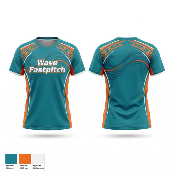 Football Jersey, Wave Fastpitch, Softball, Teamtime, Team time, sublimation, custom sports apparel, team uniforms, spirit wear, spiritwear, sports uniforms, custom shirts, team store, custom team store, fundraiser sports, apparel fundraiser