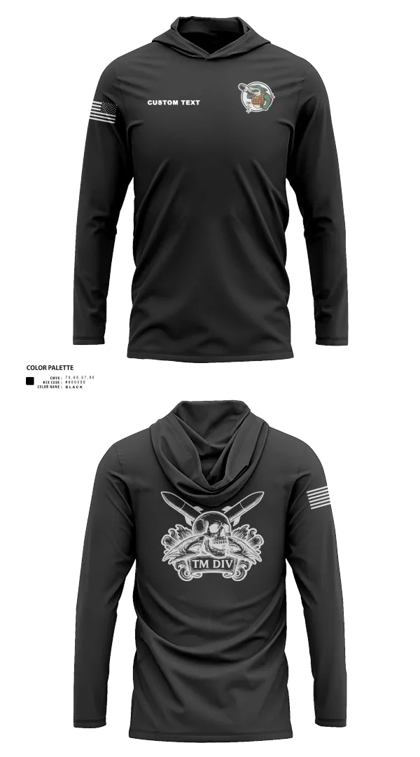 Long Sleeve Performance Shirt with hood, USS Illinois (SSN 786), , Teamtime, Team time, sublimation, custom sports apparel, team uniforms, spirit wear, spiritwear, sports uniforms, custom shirts, team store, custom team store, fundraiser sports, apparel fundraiser