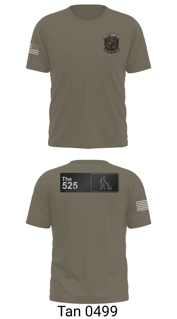 Old School Cotton Feel Shirt, 525th MWD DET, Army, Teamtime, Team time, sublimation, custom sports apparel, team uniforms, spirit wear, spiritwear, sports uniforms, custom shirts, team store, custom team store, fundraiser sports, apparel fundraiser