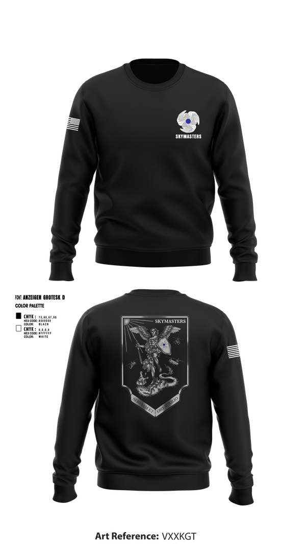 Crew Neck Sweatshirt, 1-222 Aviaition Regiment, Army, Teamtime, Team time, sublimation, custom sports apparel, team uniforms, spirit wear, spiritwear, sports uniforms, custom shirts, team store, custom team store, fundraiser sports, apparel fundraiser