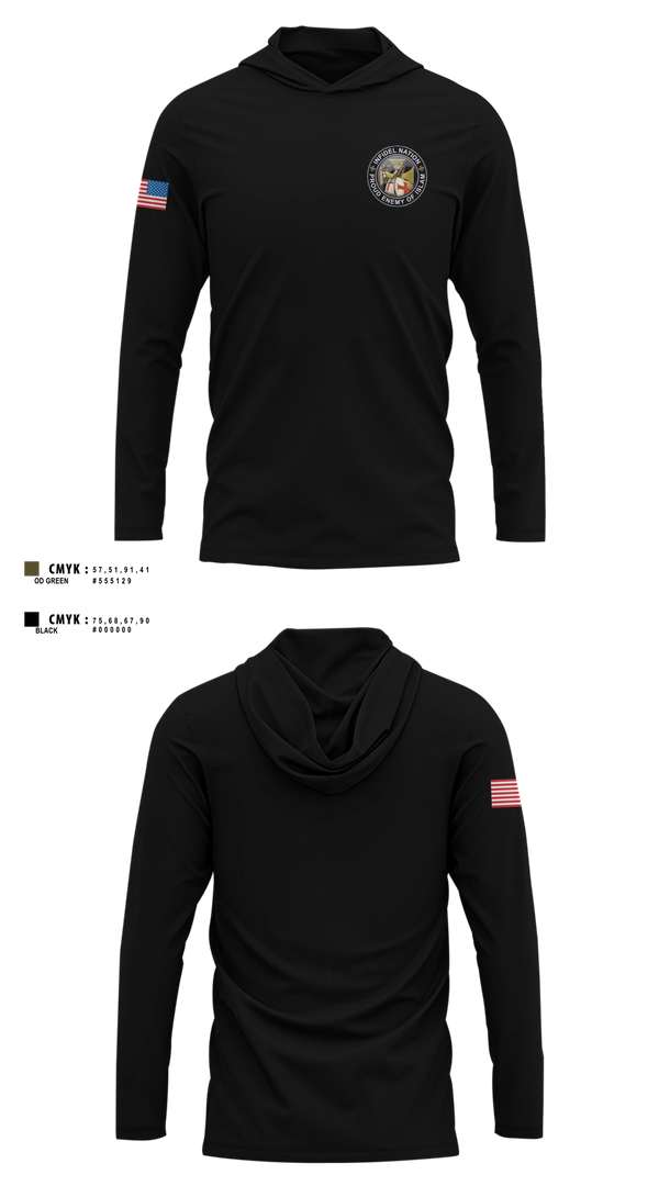 Long Sleeve hooded sunshirt, Joint Task Force- 6, Marines, Teamtime, Team time, sublimation, custom sports apparel, team uniforms, spirit wear, spiritwear, sports uniforms, custom shirts, team store, custom team store, fundraiser sports, apparel fundraiser