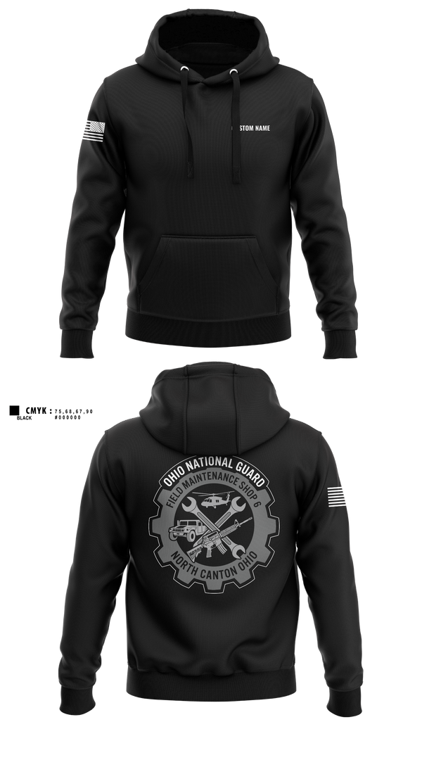 Hoodie, FMS 6, National Guard, Teamtime, Team time, sublimation, custom sports apparel, team uniforms, spirit wear, spiritwear, sports uniforms, custom shirts, team store, custom team store, fundraiser sports, apparel fundraiser