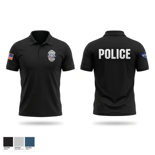 Short Sleeve Performance Polo, York police, Police, Teamtime, Team time, sublimation, custom sports apparel, team uniforms, spirit wear, spiritwear, sports uniforms, custom shirts, team store, custom team store, fundraiser sports, apparel fundraiser