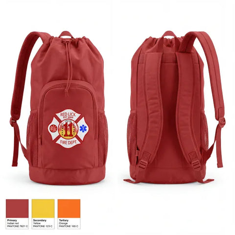 Gear Bag, Red Lick VFD, Fire Department, Teamtime, Team time, sublimation, custom sports apparel, team uniforms, spirit wear, spiritwear, sports uniforms, custom shirts, team store, custom team store, fundraiser sports, apparel fundraiser