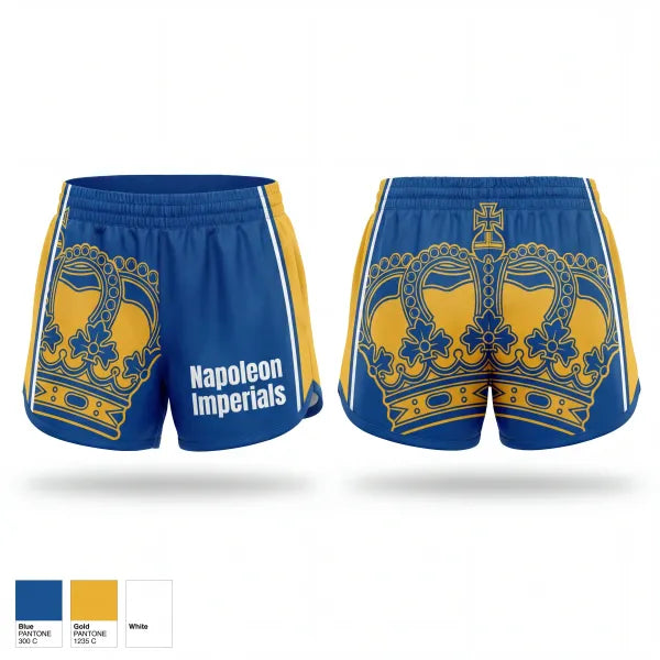 Womens Shorts, Napoleon Imperials, Wrestling, Teamtime, Team time, sublimation, custom sports apparel, team uniforms, spirit wear, spiritwear, sports uniforms, custom shirts, team store, custom team store, fundraiser sports, apparel fundraiser