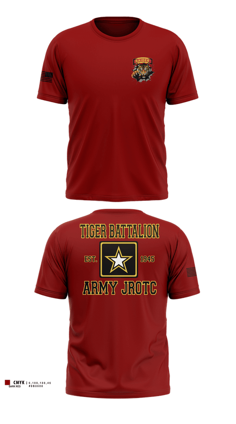 Old School Cotton Feel Shirt, Tiger Battalion, Army, Teamtime, Team time, sublimation, custom sports apparel, team uniforms, spirit wear, spiritwear, sports uniforms, custom shirts, team store, custom team store, fundraiser sports, apparel fundraiser