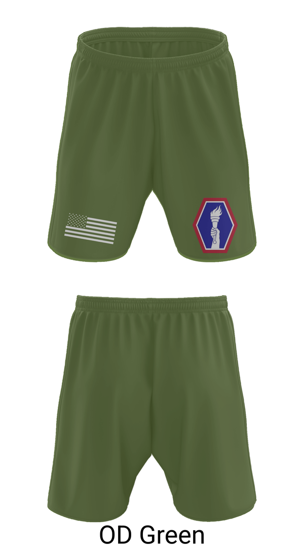 Athletic Shorts With Pockets, 100 Battalion 442 Infantry, Army, Teamtime, Team time, sublimation, custom sports apparel, team uniforms, spirit wear, spiritwear, sports uniforms, custom shirts, team store, custom team store, fundraiser sports, apparel fundraiser