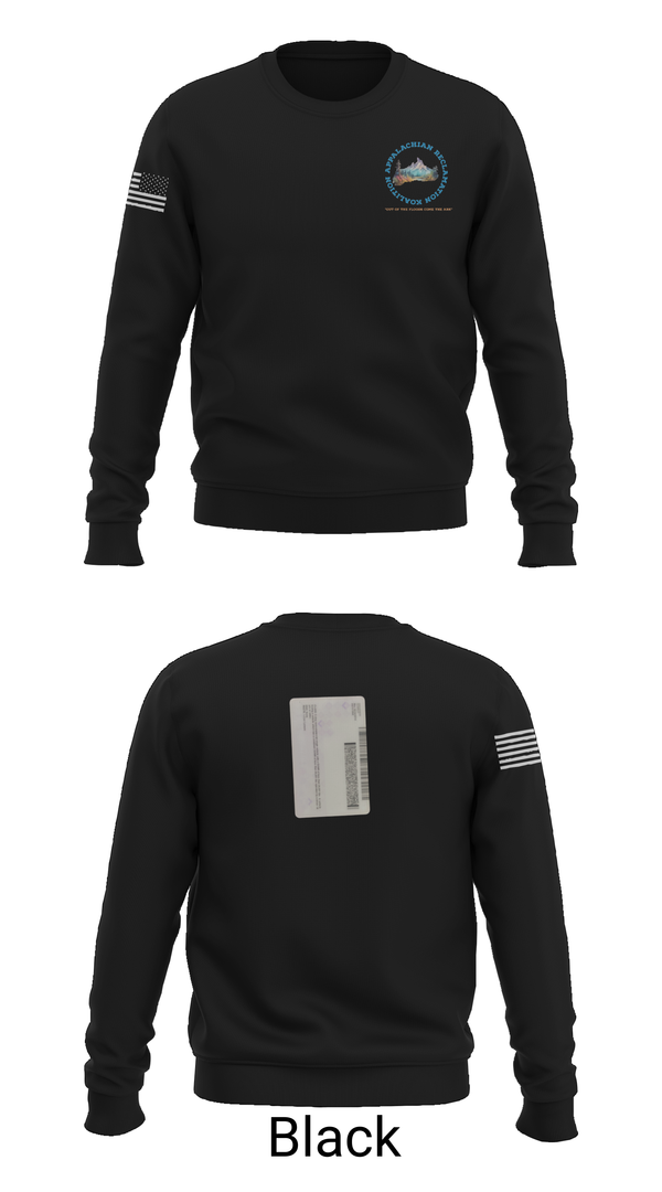 Crew Neck Sweatshirt, Appalachian Reclamation Koalition, , Teamtime, Team time, sublimation, custom sports apparel, team uniforms, spirit wear, spiritwear, sports uniforms, custom shirts, team store, custom team store, fundraiser sports, apparel fundraiser