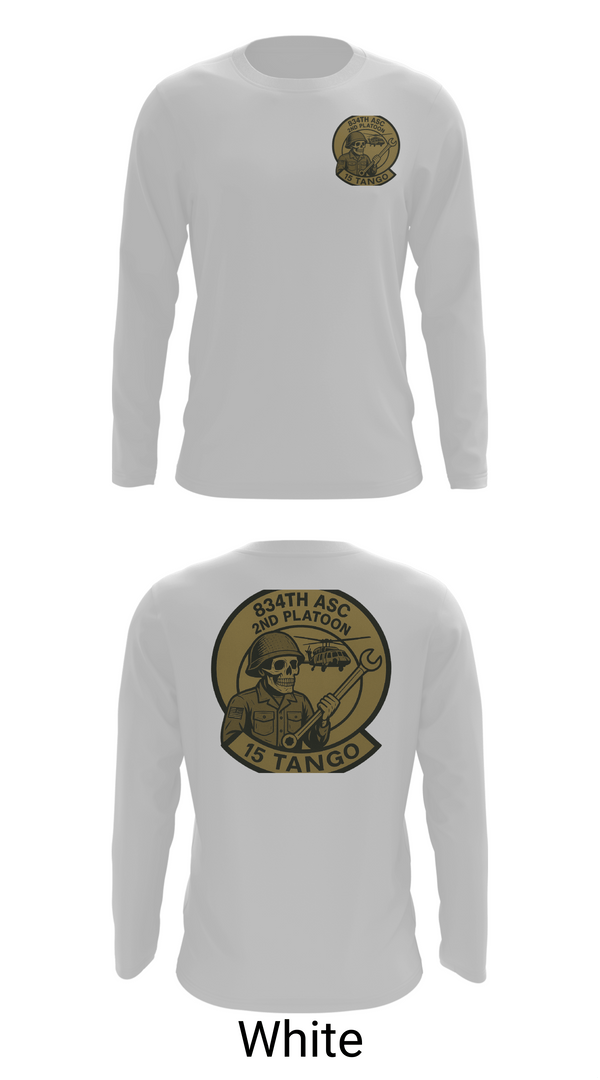 Long Sleeve Performance Shirt, B-Co 834th ASB, National Guard, Teamtime, Team time, sublimation, custom sports apparel, team uniforms, spirit wear, spiritwear, sports uniforms, custom shirts, team store, custom team store, fundraiser sports, apparel fundraiser