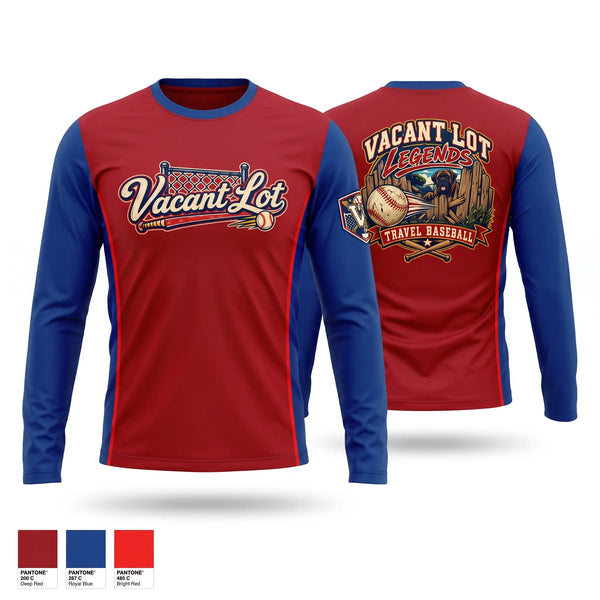 Long Sleeve Performance Shirt, TeamTime - Sports Demo, Baseball, Teamtime, Team time, sublimation, custom sports apparel, team uniforms, spirit wear, spiritwear, sports uniforms, custom shirts, team store, custom team store, fundraiser sports, apparel fundraiser