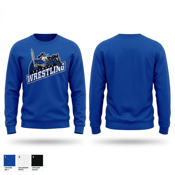 Crew Neck Sweatshirt, Trinity High School Wrestling, Wrestling, Teamtime, Team time, sublimation, custom sports apparel, team uniforms, spirit wear, spiritwear, sports uniforms, custom shirts, team store, custom team store, fundraiser sports, apparel fundraiser