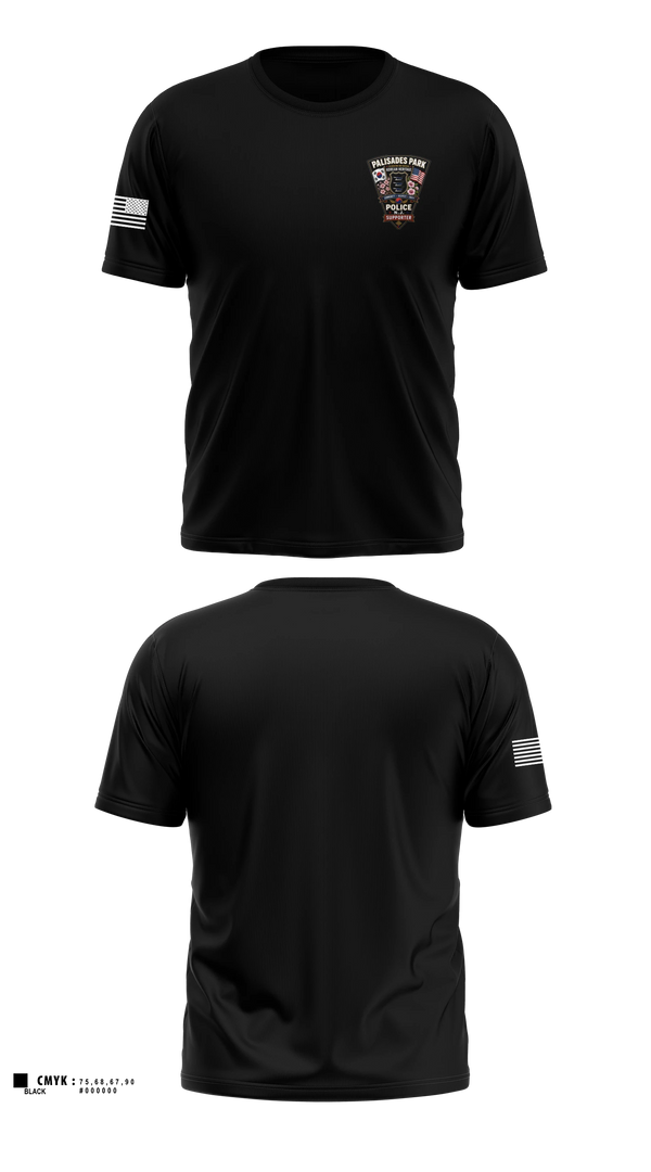 Short Sleeve Performance Shirt, Palisades Park Police Department Public, Police, Teamtime, Team time, sublimation, custom sports apparel, team uniforms, spirit wear, spiritwear, sports uniforms, custom shirts, team store, custom team store, fundraiser sports, apparel fundraiser