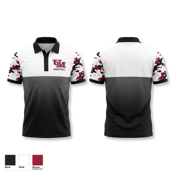 Short Sleeve Performance Polo, University of Mobile, Men's Basketball, Teamtime, Team time, sublimation, custom sports apparel, team uniforms, spirit wear, spiritwear, sports uniforms, custom shirts, team store, custom team store, fundraiser sports, apparel fundraiser