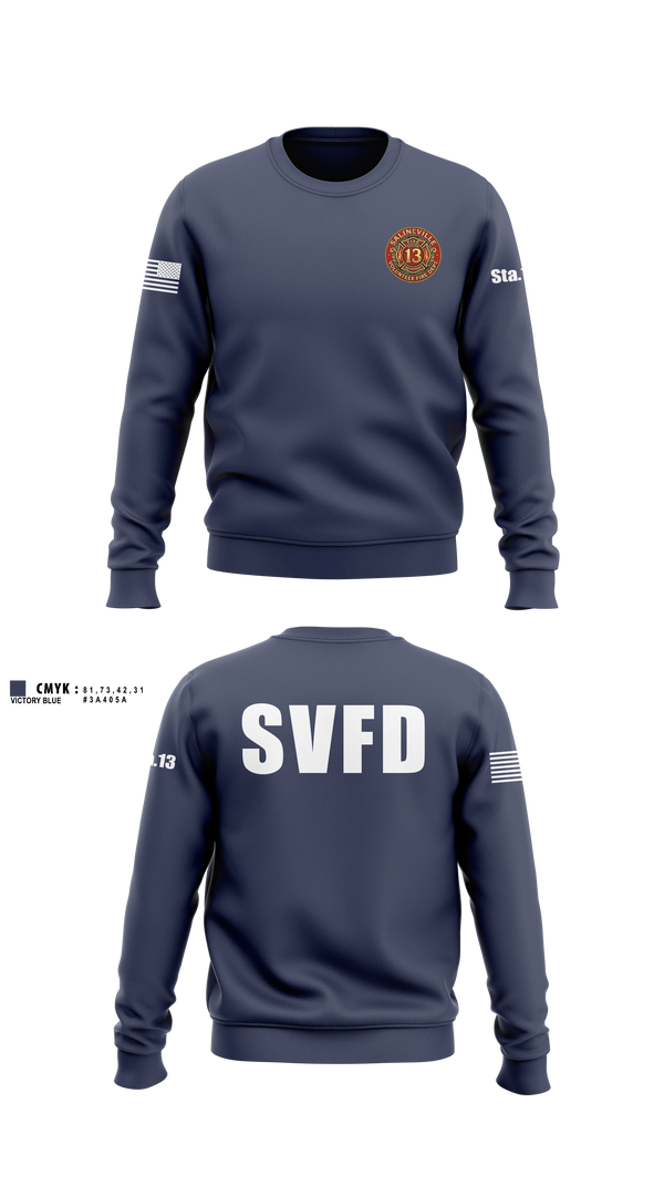 Crew Neck Sweatshirt, Salineville fire department, Fire Department, Teamtime, Team time, sublimation, custom sports apparel, team uniforms, spirit wear, spiritwear, sports uniforms, custom shirts, team store, custom team store, fundraiser sports, apparel fundraiser