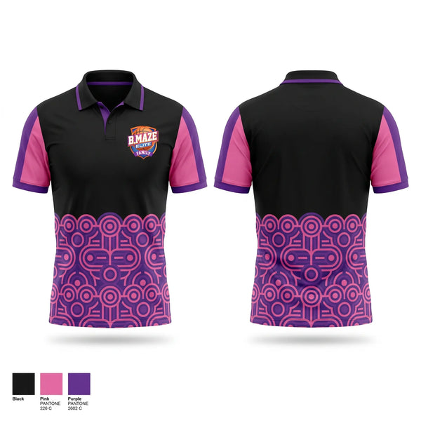 Short Sleeve Performance Polo, B Maze Family Elite, Women's Basketball, Teamtime, Team time, sublimation, custom sports apparel, team uniforms, spirit wear, spiritwear, sports uniforms, custom shirts, team store, custom team store, fundraiser sports, apparel fundraiser