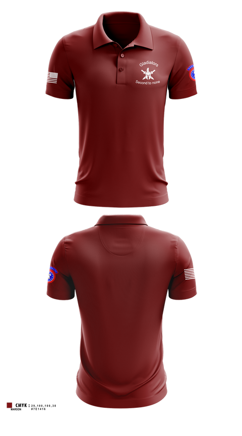 Short Sleeve Performance Polo, 2ND MRBN, Army, Teamtime, Team time, sublimation, custom sports apparel, team uniforms, spirit wear, spiritwear, sports uniforms, custom shirts, team store, custom team store, fundraiser sports, apparel fundraiser